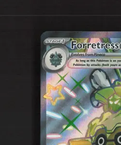 Forretress ex 212/091 Paldean Fates Full Art Shiny Holo Rare Pokemon Card NM - Image 3