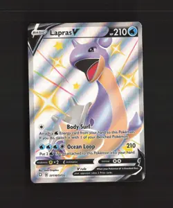 Lapras V SV110/SV122 Shining Fates Full Art Shiny Holo Rare Pokemon Card NM - Image 1