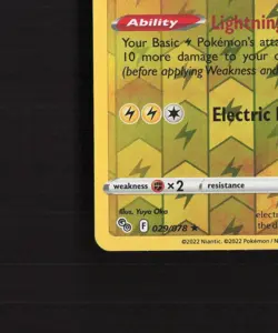 Zapdos 029/078 Pokemon GO Reverse Holo Rare Pokemon Card LP - Image 5