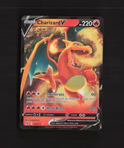 Charizard V 017/172 Brilliant Stars Ultra Rare Holo Pokemon Card NM - Image 1