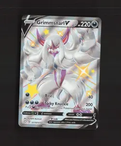 Grimmsnarl V SV116/SV122 Shining Fates Full Art Shiny Holo Rare Pokemon Card NM - Image 1