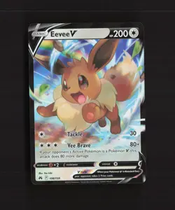 Eevee V 108/159 Crown Zenith Ultra Rare Holo Pokemon Card NM - Image 1