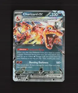 Charizard ex 054/091 Paldean Fates Ultra Rare Holo Pokemon Card LP+ - Image 1