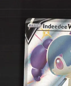 Indeedee V SV114/SV122 Shining Fates Full Art Shiny Holo Rare Pokemon Card NM - Image 3