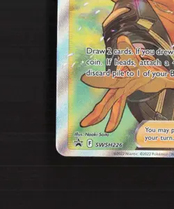 Spark SWSH226 Sword & Shield Full Art Black Star Promo Holo Pokemon Card NM - Image 5