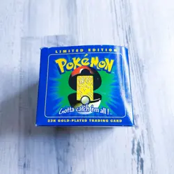 1999 Pokemon Togepi 23k Gold-Plated Trading Card Limited Edition Sealed in box - Image 1