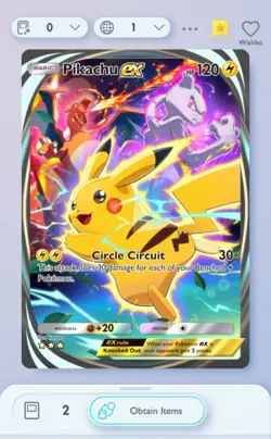 Pokemon Tcg Pocket Pikachu Immersive Art Card - Image 2