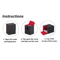 Magnetic Card Box Holds 100 Cards Scratch-Resistant PU Leather Storage Case - Image 4