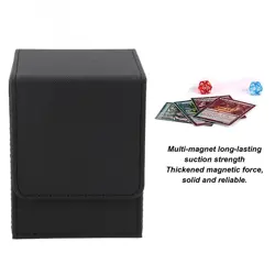 Magnetic Card Box Holds 100 Cards Scratch-Resistant PU Leather Storage Case - Image 5