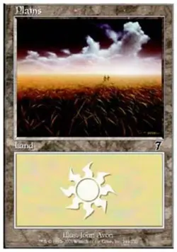 Plains (343) - Light Play MTG 7th Edition - Image 1