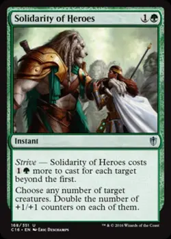 Solidarity of Heroes - Light Play MTG Commander 2016 Edition - Image 1