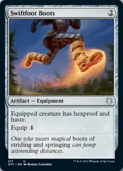 Swiftfoot Boots - Light Play MTG Commander 2021 Forgotten Realms - Image 1