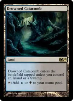 Drowned Catacomb - Light Play MTG Magic 2010 Core Set - Image 1