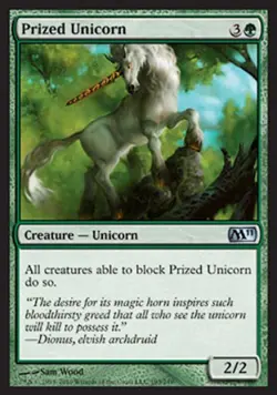Prized Unicorn - Light Play MTG Magic 2011 Core Set - Image 1