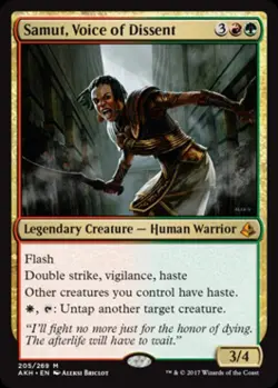 Samut, Voice of Dissent - Light Play MTG Amonkhet - Image 1