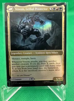 Eddie Brock / Venom Lethal Protector - Double Sided Foil 055 - MTG - Image 2