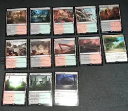 MTG Modern Horizons 3 - Lot Of (13) RARE Lands. Near Mint+ - Image 1