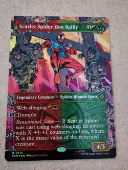 Scarlet Spider, Ben Reilly - #214 Foil (Borderless) Marvel's Spider-Man - Mtg - Image 1