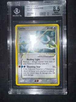 Pokemon Latias Gold Star 105/107 Ex Deoxys Holo ENG BGS 8.5 STRONG No Charizard - Image 1