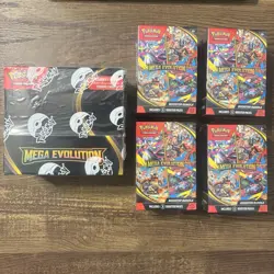 Pokemon TCG Mega Evolution Booster Box and Booster Bundle Lot of 5 - Image 1