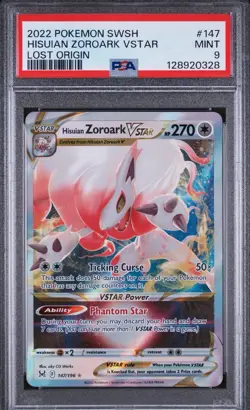 2023 Pokemon Hisuian Zoroark Vstar Crown Zenith Gg56/gg70 Psa 9 - Image 1