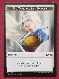 Magic The Gathering 2020 CORE SET M20 MU YANLING EMBLEM token card MTG - Image 1