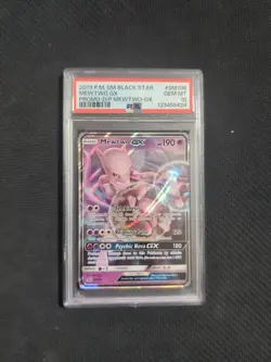 Mewtwo Gx Sm196 PSA 10 Promo Graded Pokemon Card - Image 1