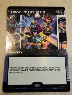 Behold the Sinister Six! - #221 Foil (Borderless) Marvel's Spider-Man - Mtg - Image 1