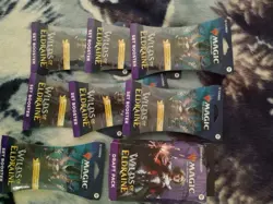 MTG Wilds of Eldraine7 Set Booster Packs And 1 Draft Pack 8 Item Lot A1 - Image 2
