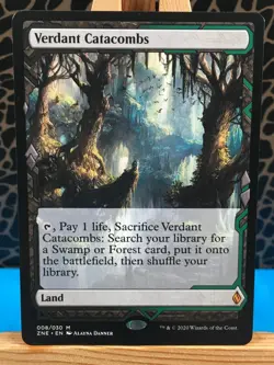 MTG - Verdant Catacombs. Zendikar Rising Expeditions. Mythic - Fetch Land. - Image 1