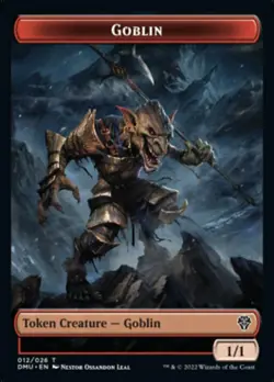 Goblin Token Light Play, English Magic the Gathering MTG Dominaria United - Image 1