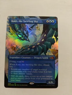 MTG Foil 1X Kairi, the Swirling Sky X1 (Borderless) Kamiagawa Neon Dynasty Magic - Image 1