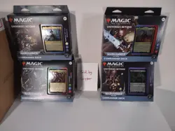 MTG Commander Decks Warhammer 40K UB Full Set of 4 Sealed/Unopened - Image 1
