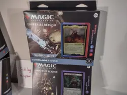 MTG Commander Decks Warhammer 40K UB Full Set of 4 Sealed/Unopened - Image 2