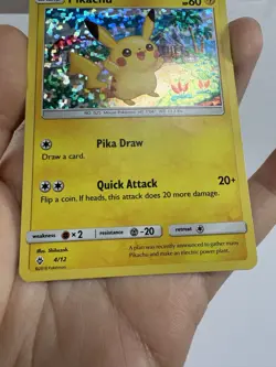 Pokemon Pikachu 4/12 McDonald's Promos 2018 Holo - Image 5