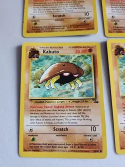 4 Kabuto 50/62 Fossil Regular NM Near Mint Pokemon - Image 2
