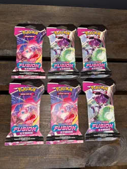 Pokemon TCG: Fusion Strike Sleeved Booster Pack X6 New & Sealed - Image 1