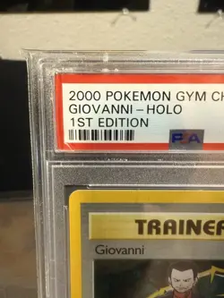 POKEMON 1ST EDITION GYM CHALLENGE GIOVANNI TRAINER HOLO PSA 10 - Image 2