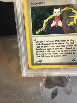 POKEMON 1ST EDITION GYM CHALLENGE GIOVANNI TRAINER HOLO PSA 10 - Image 5