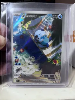POKEMON - OSHAWOTT - 105/086 - ILLUSTRATION RARE - S&V WHITE FLARE - NM - Image 1