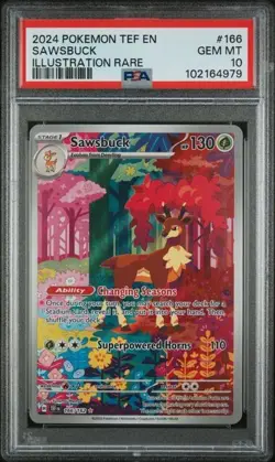 Pokemon SEQUENTIAL Deerling & Sawsbuck PSA 10 165 166 Temporal Forces - Image 3