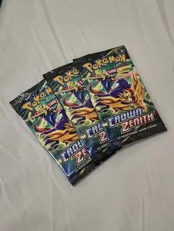 Pokemon TCG: Crown Zenith Pack Booster × 3 - Image 1