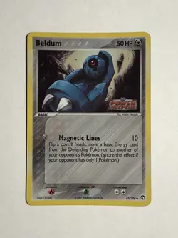 Pokemon TCG - Beldum (45/108) EX Power Keepers Stamped - Holo Rare - NM - Image 1