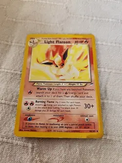 Pokemon TCG Light Flareon Neo Destiny 46/105 Regular Unlimited Uncommon - Image 1