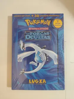 2006 POKEMON TCG LUGIA "EX Unseen Forces Half Theme Deck" Book Portuguese SEALED - Image 1