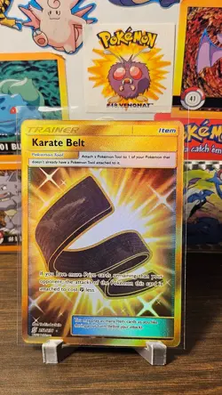 Pokemon Karate Belt 252/236 Secret Rare Unified Minds 2019 TCG Holo Full Art ENG - Image 1