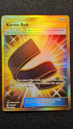 Pokemon Karate Belt 252/236 Secret Rare Unified Minds 2019 TCG Holo Full Art ENG - Image 2