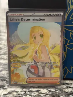 Pokemon TCG Lillie’s Determination Mega Evolution 184/132 SAR English MINT - Image 1