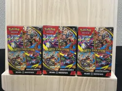 Pokemon TCG: Mega Evolution MEG Booster Bundle Sealed Lot of 3 - Image 1