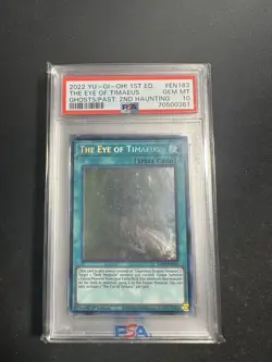 Yugioh Ghost Rare 1st Ed The Eye of Timaues PSA 10 Gem Mint - Image 1